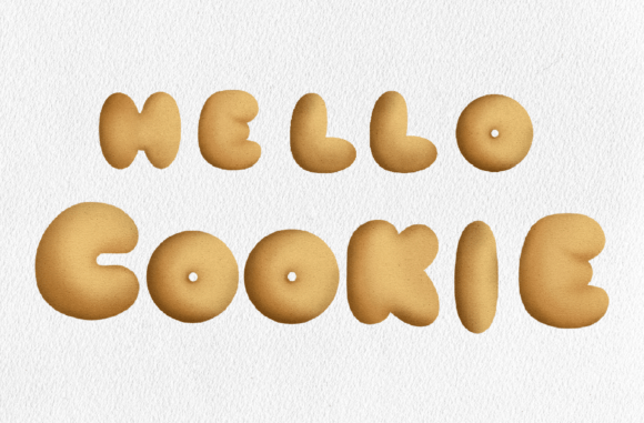 ABC Font Cookies PNG: Sweet Typography for Creative Projects