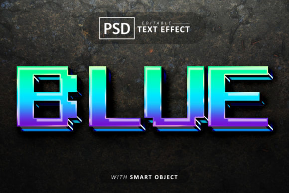 Blue Pixel Text Effect: Modern Digital Typography for Creative Projects