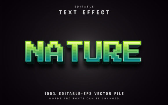 Crafting Organic Digital Identities with Nature Pixel Text Effect