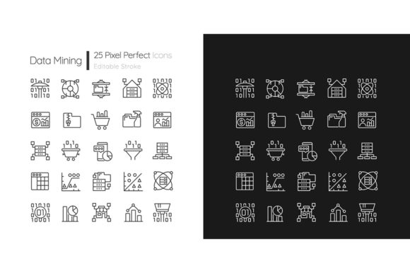 Data Mining Icons: A Pixel Perfect Set for Modern Design