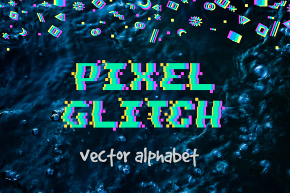 Pixel Glitch Vector Alphabet: A Love Letter to 90s Digital Nostalgia