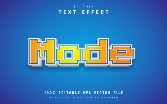 Pixel Style Text Effects: Vector Design for Modern Brands