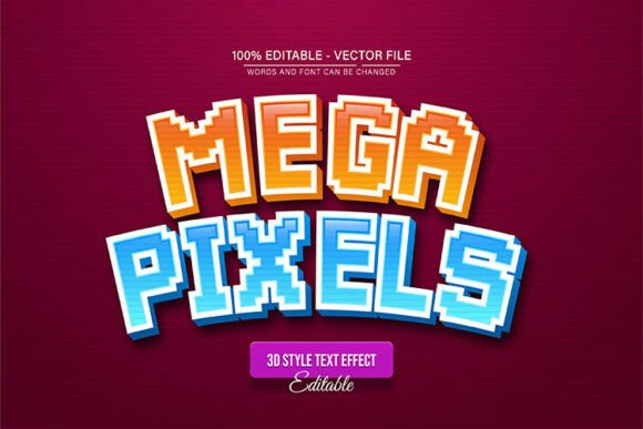 Unlocking Dimensional Design with Mega Pixel 3d Text Effect